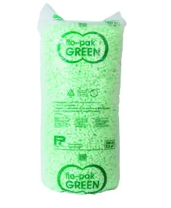 Chips d'imballaggio Flo-Pak Green, sacco da 500 l