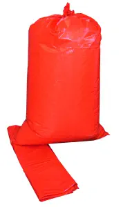 Sac poubellle, LDPE, orange, 200 l