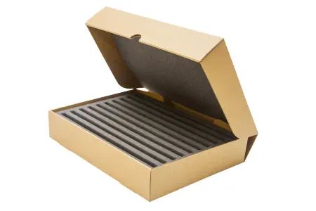 Box per 10 orologi (cinturino-lungo), d/i 300 x 215 x 55 mm