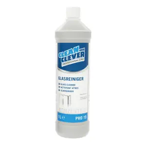 CLEAN&CLEVER detergente per vetri PRO 19, 12 x 1 Litro