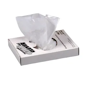 Saccetti igienici HDPE, bianchi, 87 x 18 x 128 mm