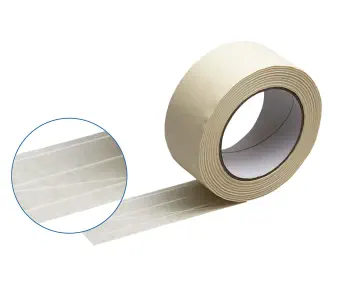 Ruban autocollant en papier, 135 my, blanc, 50 mm x 50 m