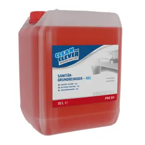 CLEAN&CLEVER nettoyant sanitaires de base gel PRO 84, 10 litres