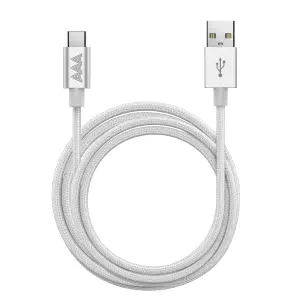 AAAmaze Kabel USB 2.0 auf USB-C, 2 m, silber