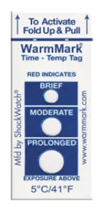 WarmMark 1, indicatore di temperatura -18°C