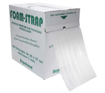 Foam Strap, PE espanso pretagliato in scatola distributrice