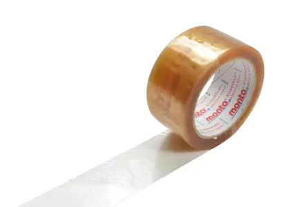 PP-Selbstklebeband 28 my, solvent, transparent, Breite 50 mm