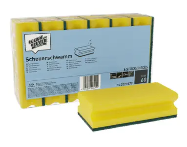 CLEAN&CLEVER Scheuerschwamm SMA 60, gross, 15×7×4,5 cm