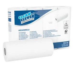 CLEAN&CLEVER rouleaux de cuisine PRO 68, feuilles cm 26x23