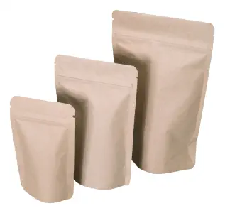 Sacchetto stand up kraft ALU, 85 x 145 + 50 mm