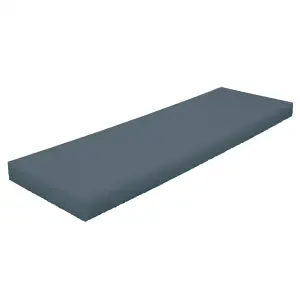 Plaque en mousse PE anthracite, 2000 x 1200 x 50 mm