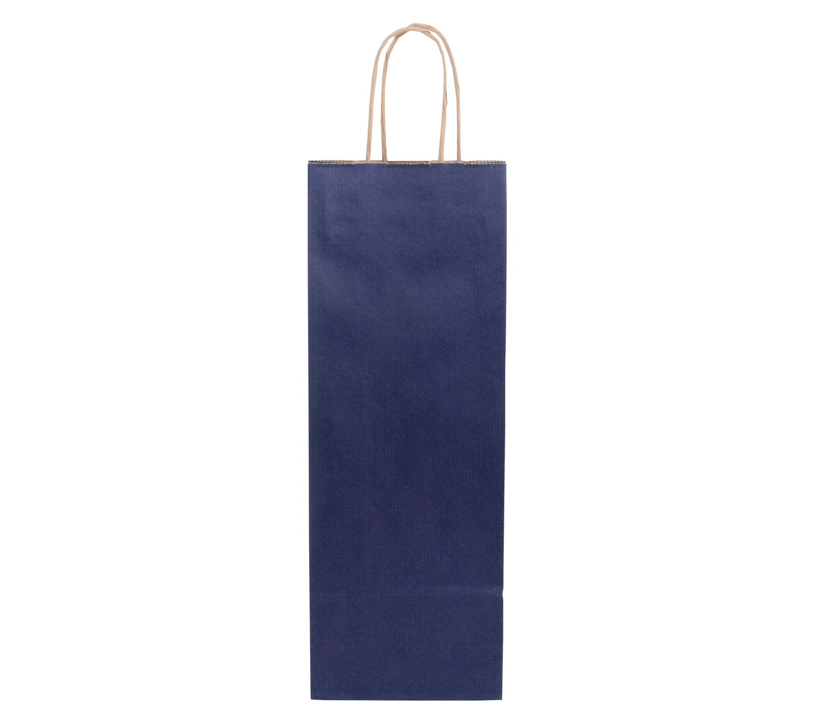 Sac à poignées torsadées, bleu, 140 x 80 x 390 mm