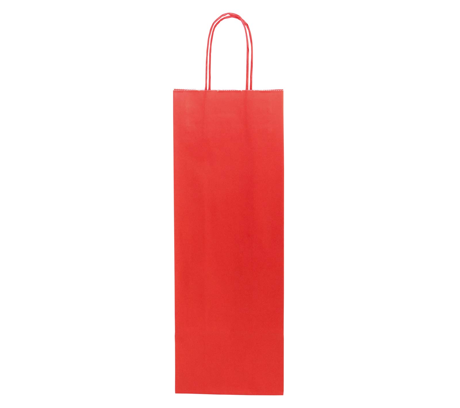 Sac à poignées torsadées, rouge, 140 x 80 x 390 mm