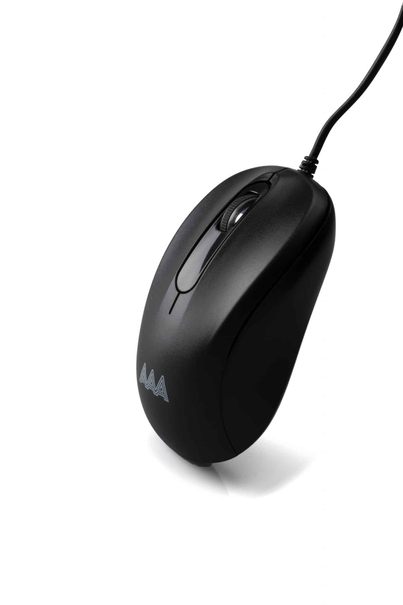 AAAmaze Maus mit Kabel 3D USB, schwarz