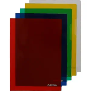 NOVOOO Pro Sichtmappen 120µm A4 400197761 assortiert genarbt 100 Stück (1)