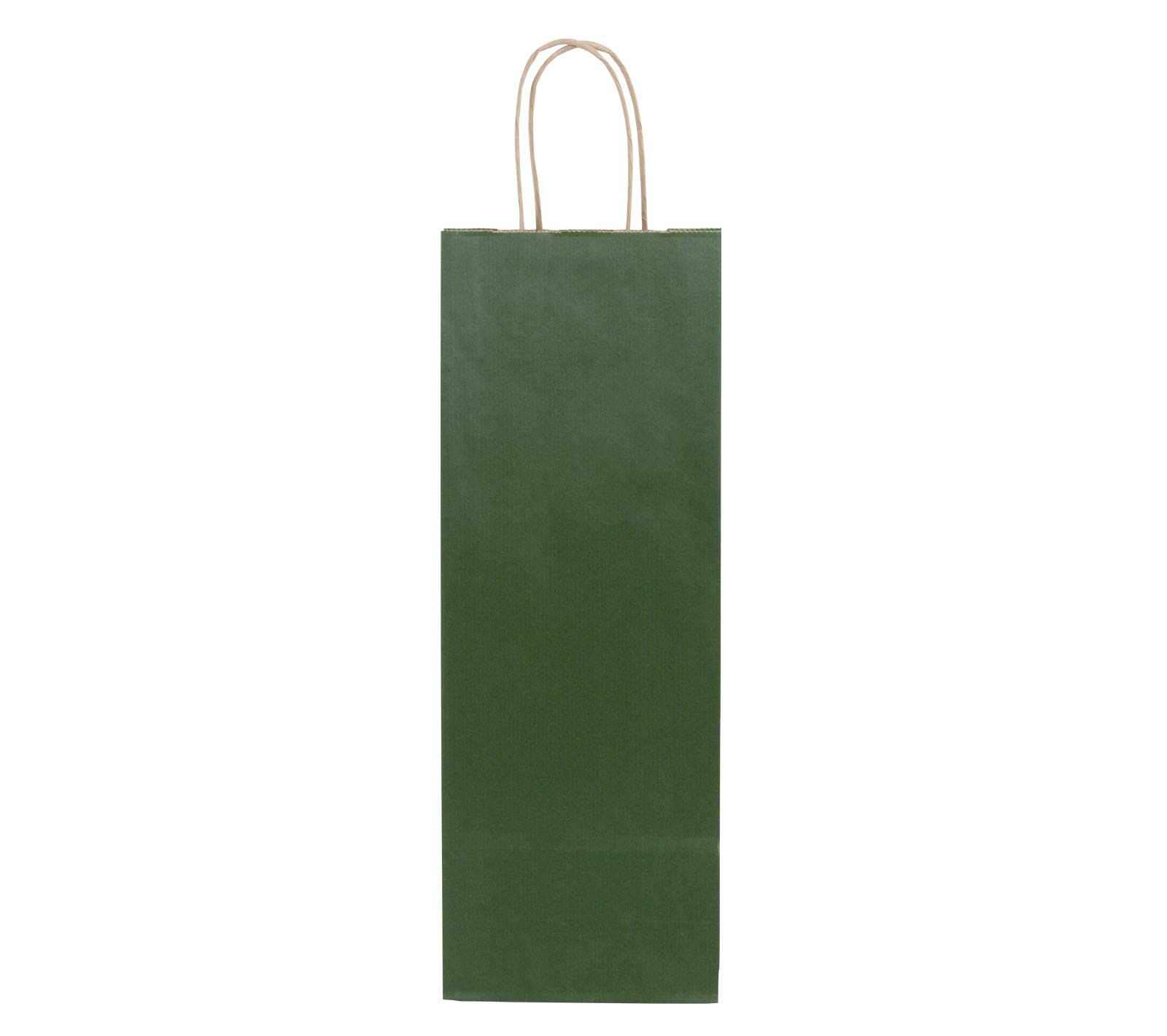 Sac à poignées torsadées, vert, 140 x 80 x 390 mm