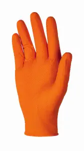 Gants jetables U-Power ONE SHOT Orange Fluo (2)