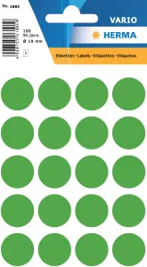 HERMA Etichette rontondo 19mm 1885 verde 100 pezzi (1)