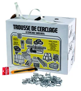 Kit de cerclage en polyester, largeur 13 mm  (360 kg)