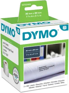 DYMO Etiquettes d'adresse 89x36mm S0722400 permanent 2 rl. à 260 pcs. (1)