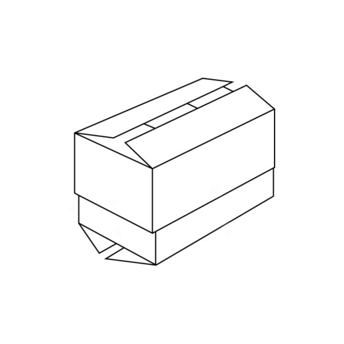 Teleskop-Faltbox 0320, geheftet, AM 600 x 400 x 600/1000 mm