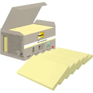 POST-IT Bloc-notes recycl., jaune (1)